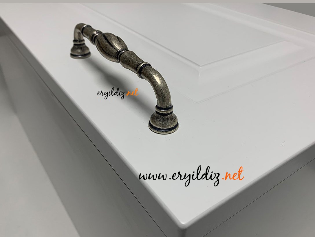 System 4477 Mobilya Kulp Antik Gümüş - Eryıldız Hırdavat