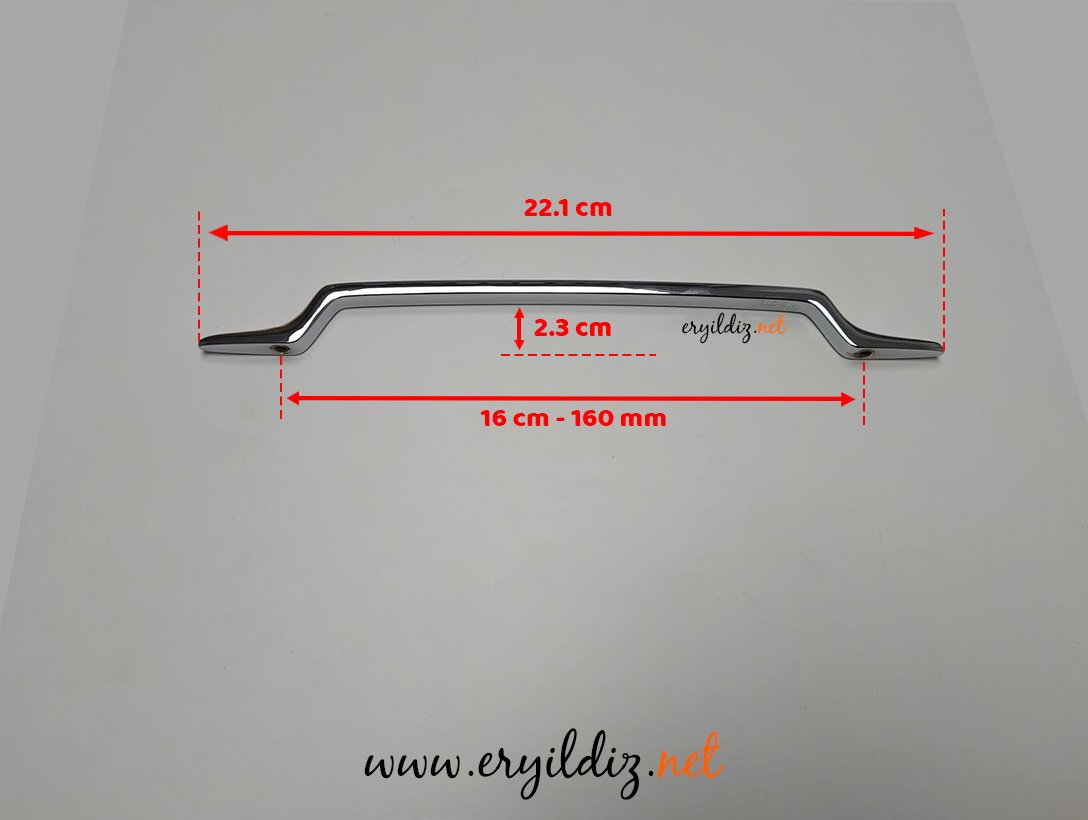 System 4520 Mobilya Kulp Krom - 160 mm Eryıldız Hırdavat 