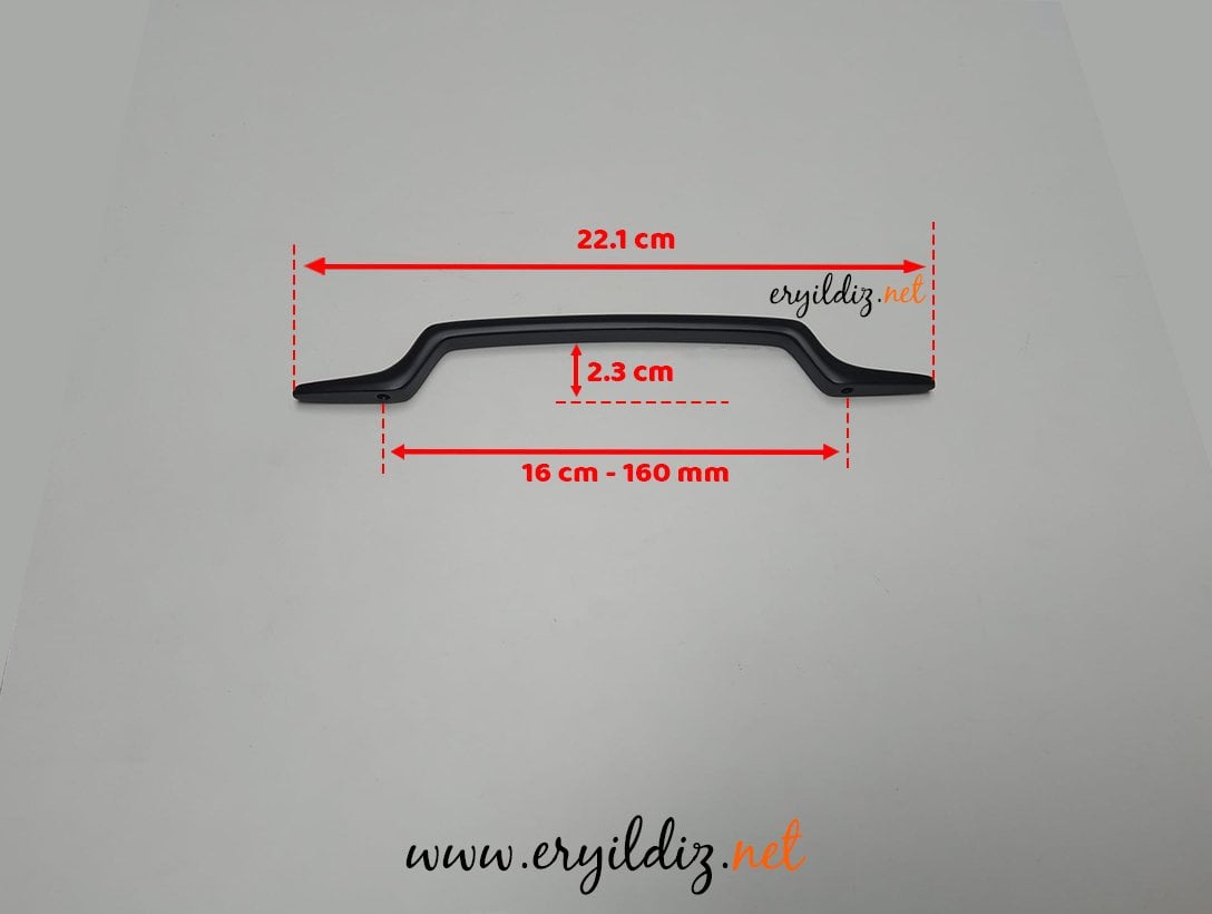 System 4520 Mobilya Kulp Siyah -160 mm Eryıldız Hırdavat