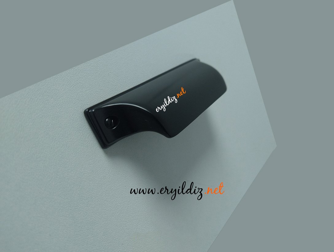 System 4523 Mobilya Kulp Siyah Eryıldız Hırdavat