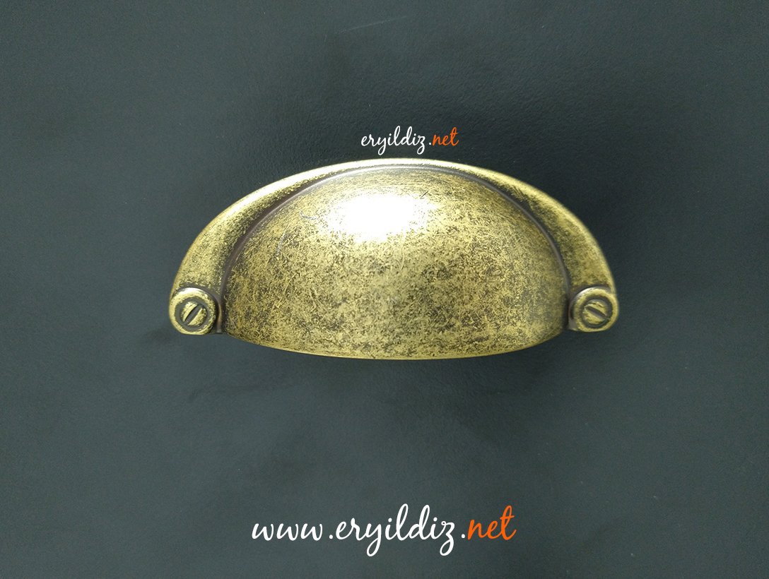 System 4525 Çanak Mobilya Kulp Antik Eskitme - 32 mm Eryıldız Hırdavat 