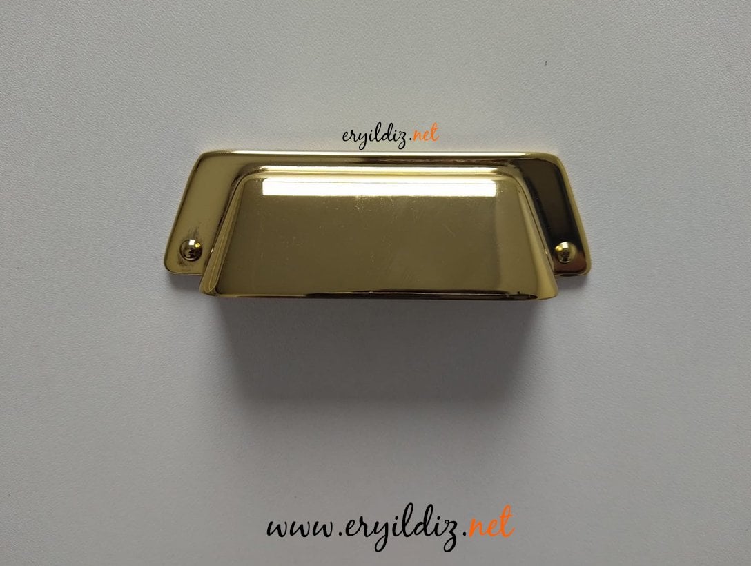 System 4529 Çanak Mobilya Kulp 64 mm Altın Sarısı Eryıldız Hırdavat