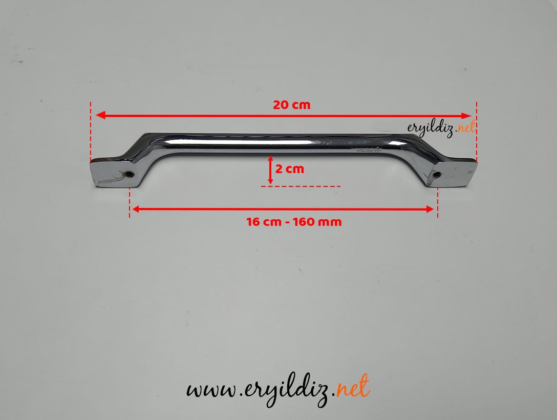 System 4598 Mobilya Kulp Krom 160 mm Eryıldız Hırdavat