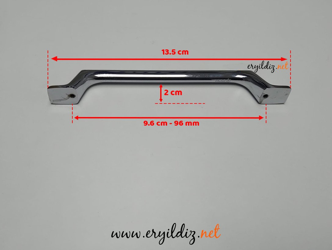 System 4598 Mobilya Kulp Krom - 96 mm Eryıldız Hırdavat 