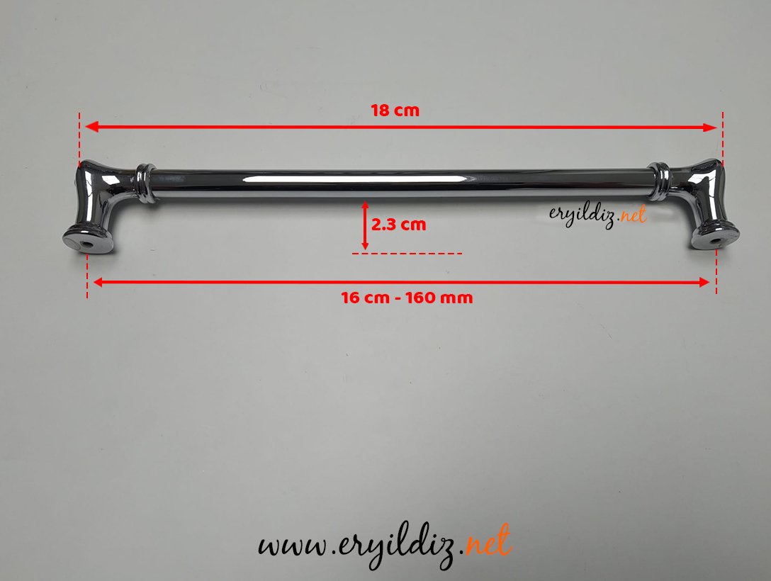 System 4615 Mobilya Kulp Krom - 160 mm Eryıldız Hırdavat