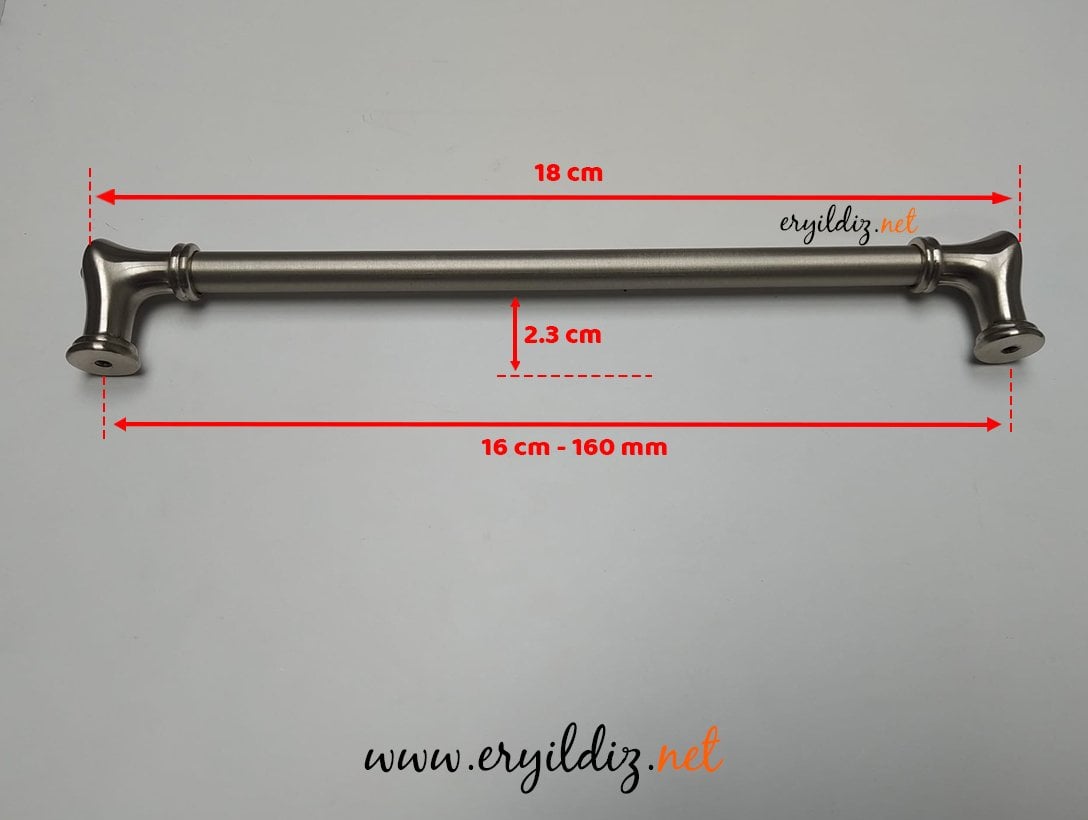 System 4615 Mobilya Kulp Nikel Saten - 160 mm Eryıldız Hırdavat