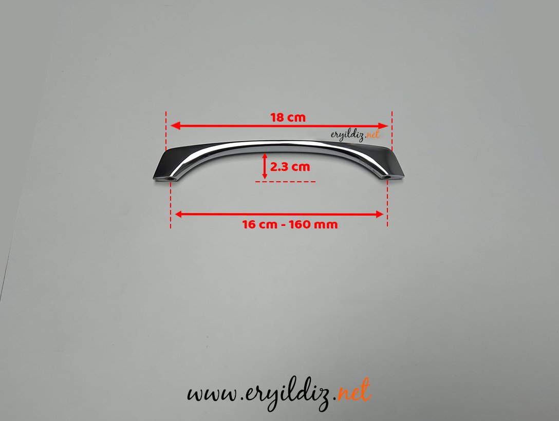 System 4635 Mobilya Kulp Krom - 160 mm