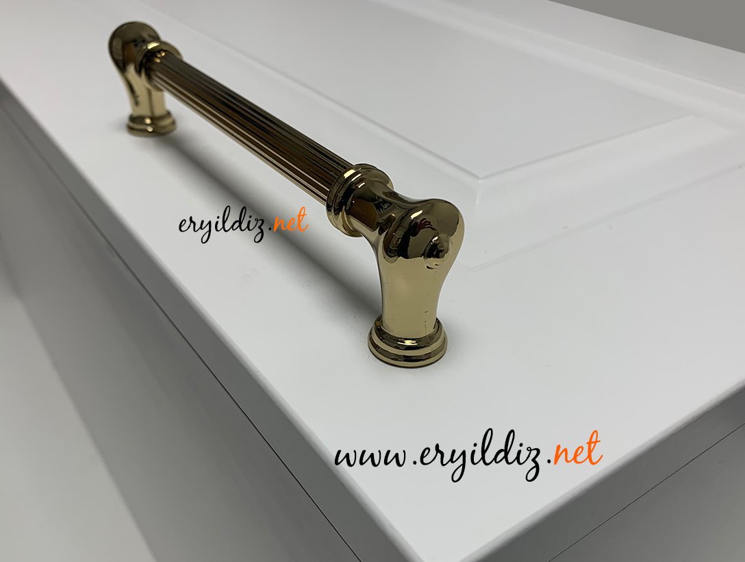 System 4640 Mobilya Kulp Altın Sarısı Eryıldız Hırdavat
