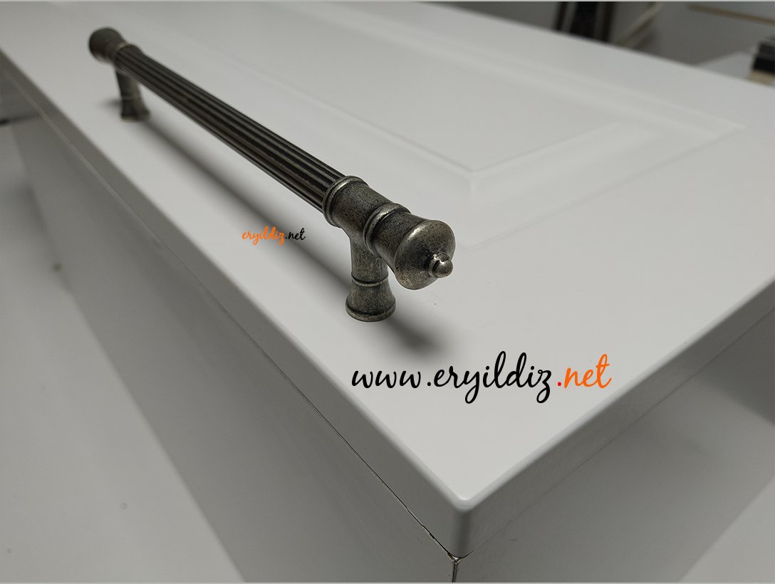 System 4675 Mobilya Kulp Antik gümüş Eryıldız Hırdavat