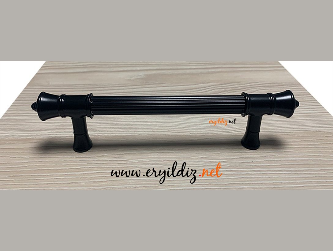 System 4675 Mobilya Kulp Siyah - 128 mm Eryıldız Hırdavat