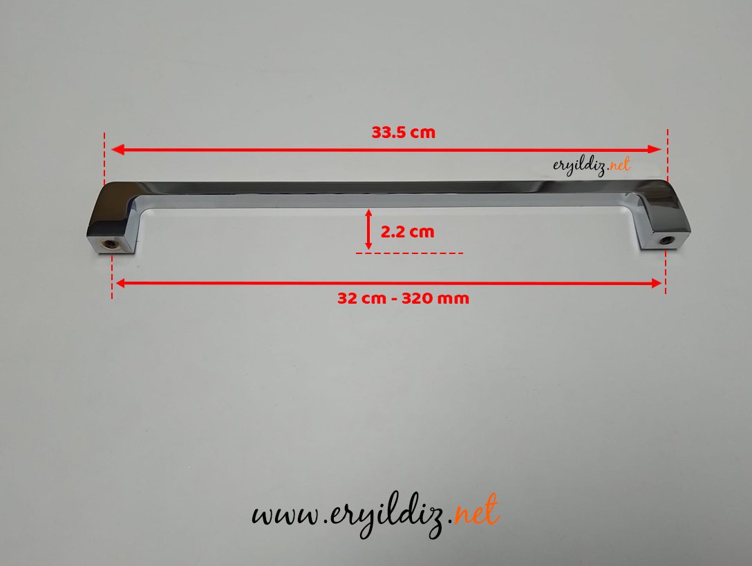 System 6518 Mobilya Kulp 320 mm Eryıldız Hırdavat