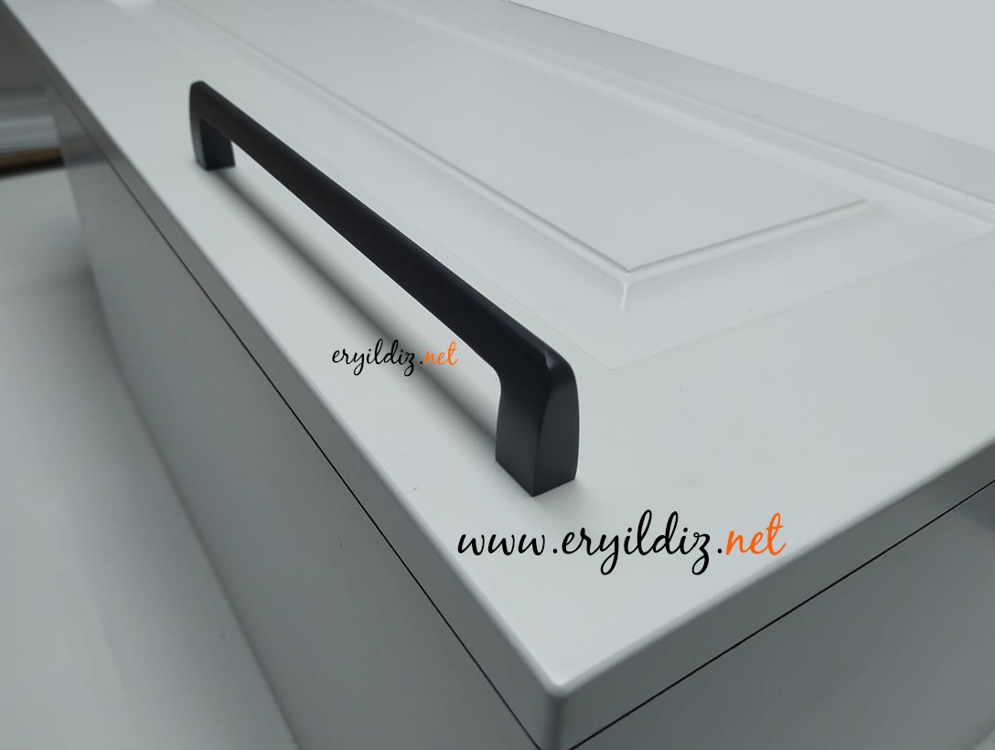 System 6518 Mobilya Kulp Siyah Eryıldız Hırdavat
