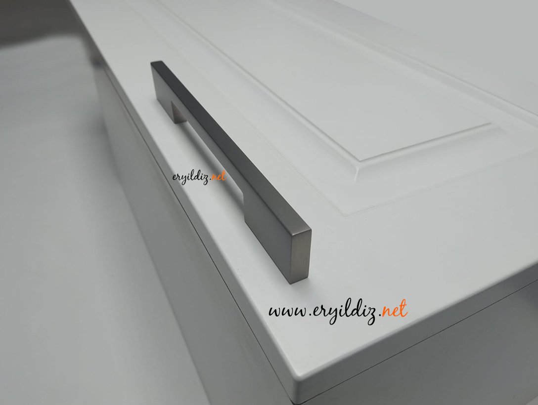 System SY 7327 Mobilya Kulp Mat Nikel Saten Eryıldız Hırdavat