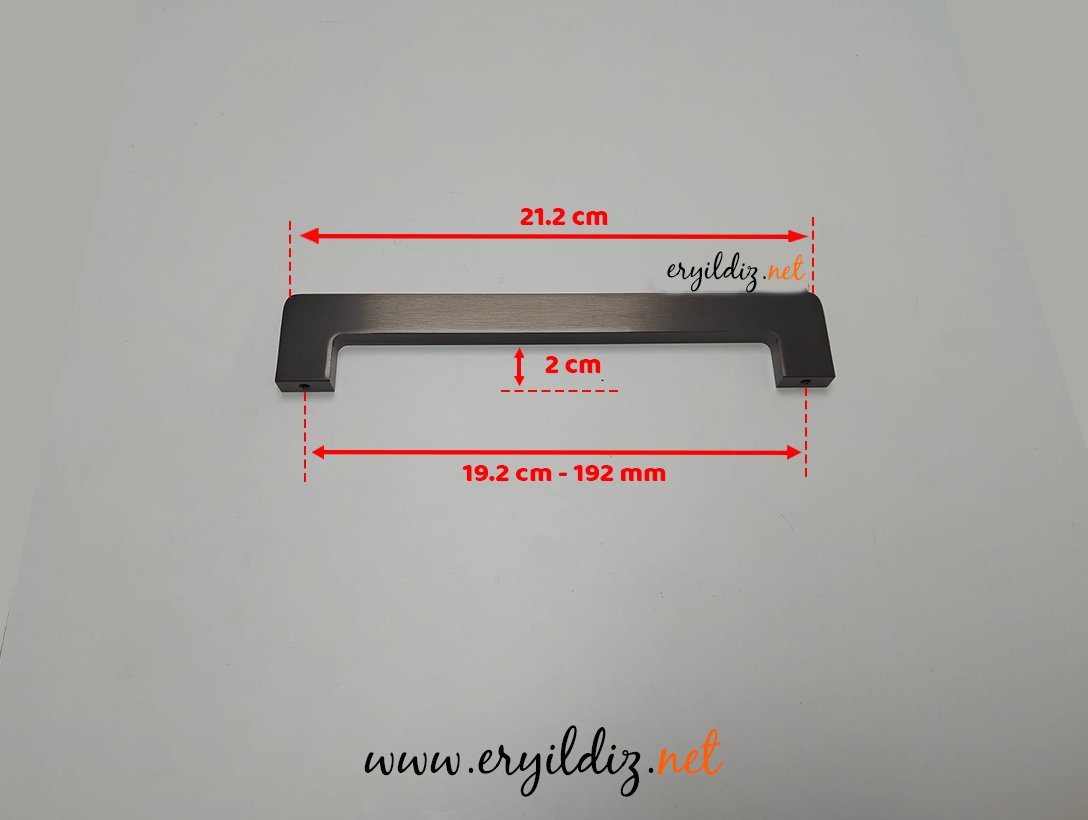 System 7842 Mobilya Kulp 192 mm Eryıldız Hırdavat 