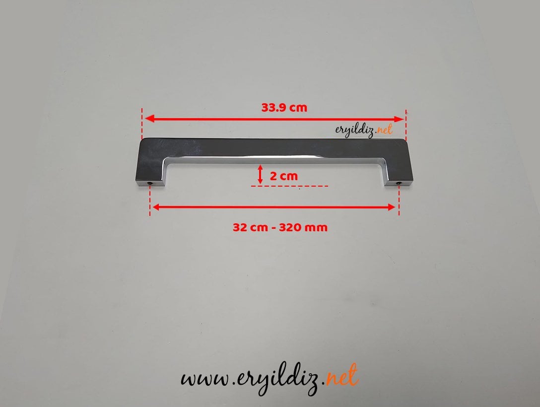System 7842 Mobilya Kulp Krom - 320 mm Eryıldız Hırdavat