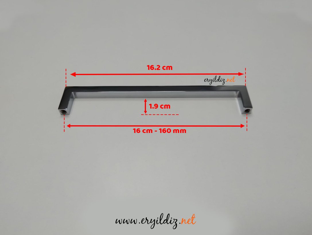 System 7938 Mobilya Kulp Krom - 160 mm Eryıldız Hırdavat