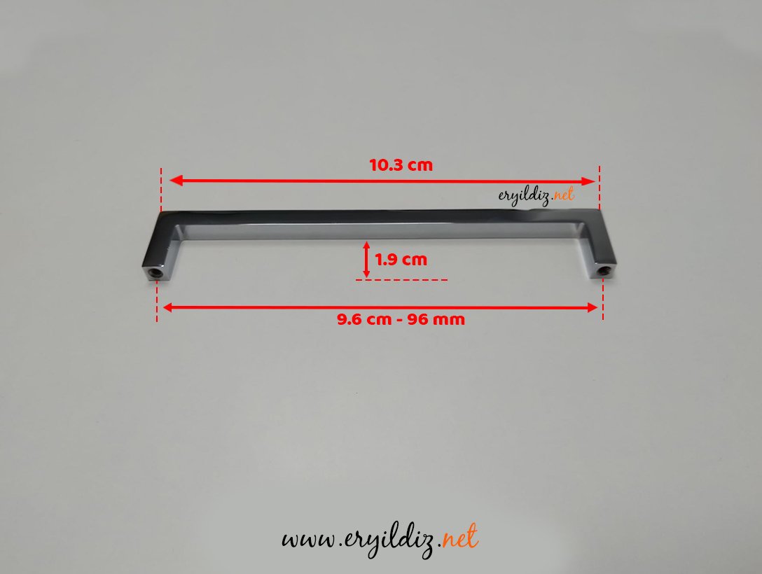 System 7938 Mobilya Kulp Krom - 96 mm Eryıldız Hırdavat