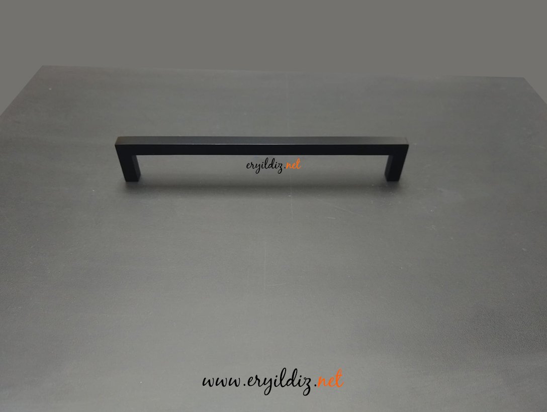 System 7938 Mobilya Kulp Siyah  Eryıldız Hırdavat