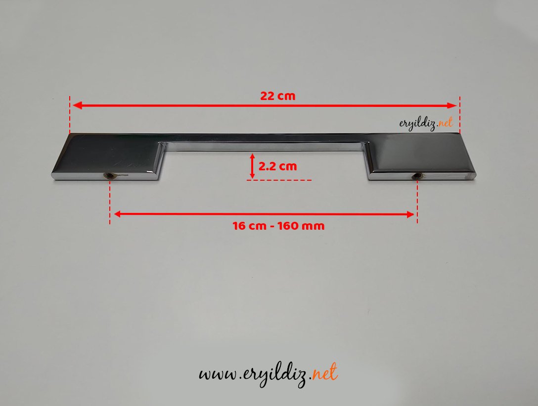 System SY 8570 Mobilya Kulp Krom - 160 mm Eryıldız Hırdavat