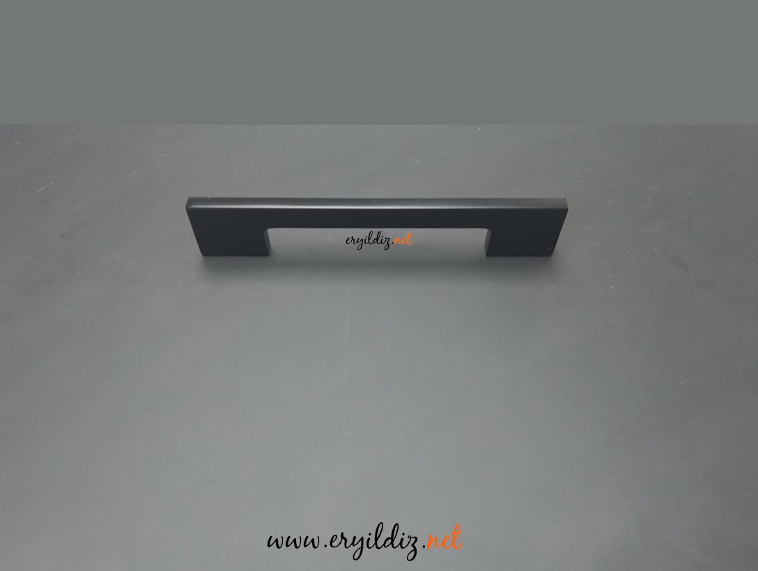 System 8574 Mobilya Kulp Siyah Eryıldız Hırdavat