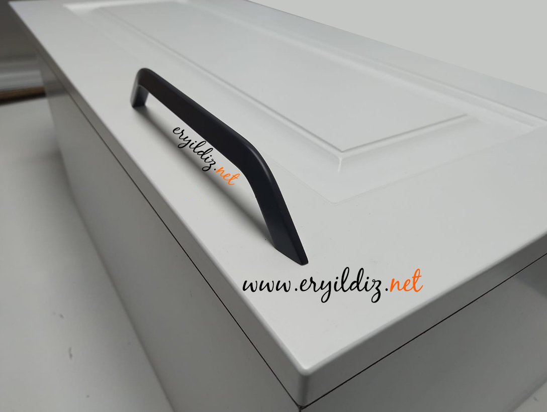 System 8672 Mobilya Kulp Siyah Eryıldız Hırdavat