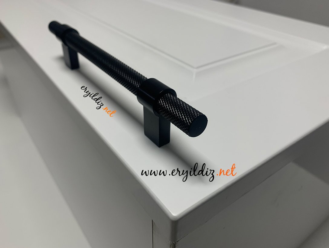System 8774 Mobilya Kulp siyah Eryıldız Hırdavat