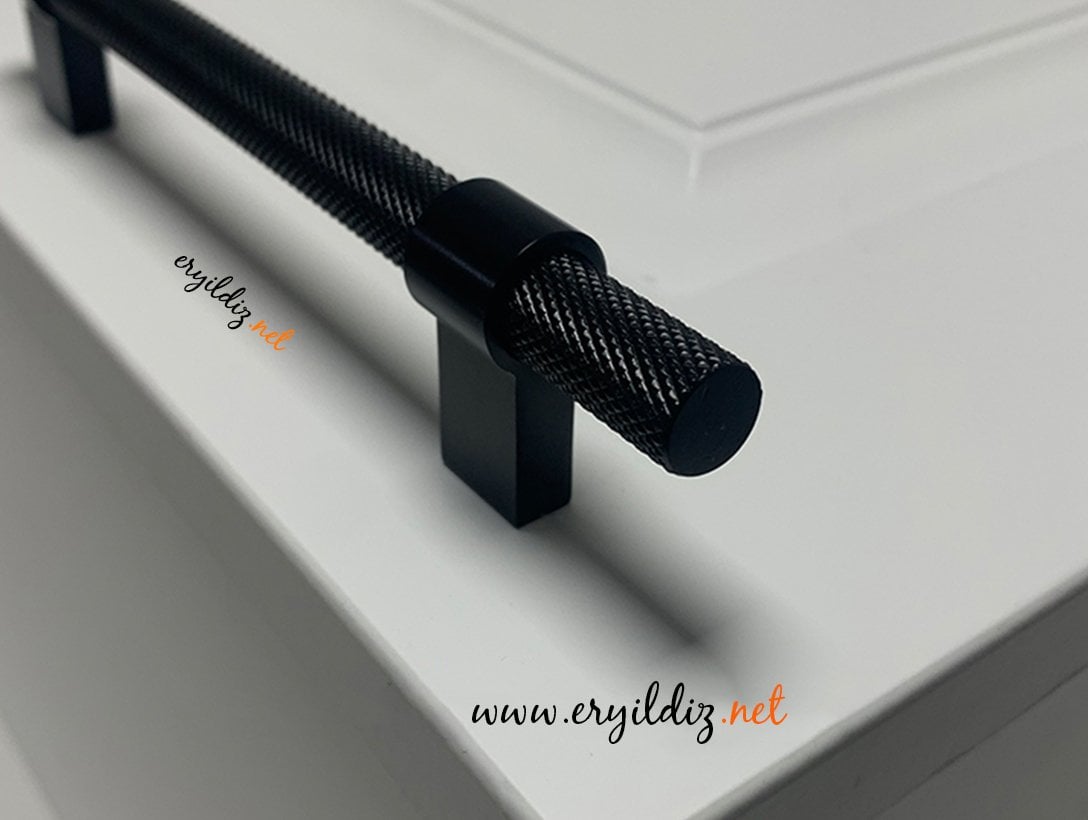 System 8774 Mobilya Kulp siyah Eryıldız Hırdavat