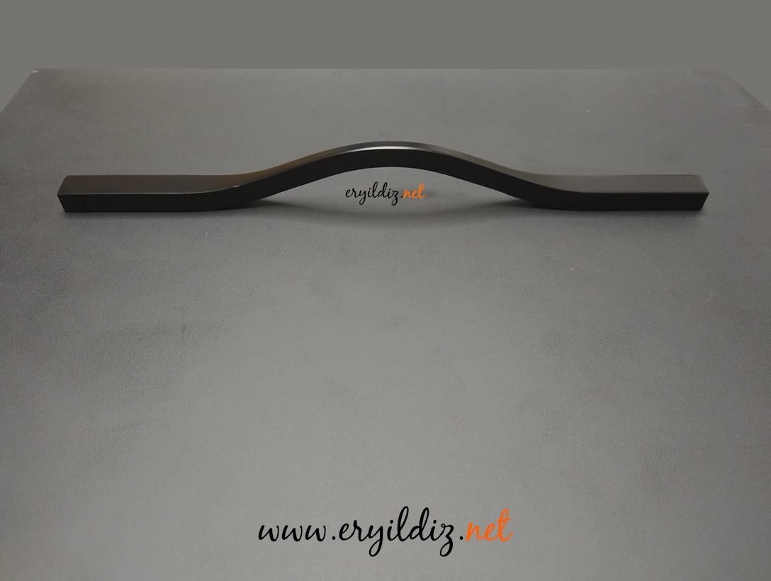 System 8790 Mobilya Kulp Siyah Eryıldız Hırdavat