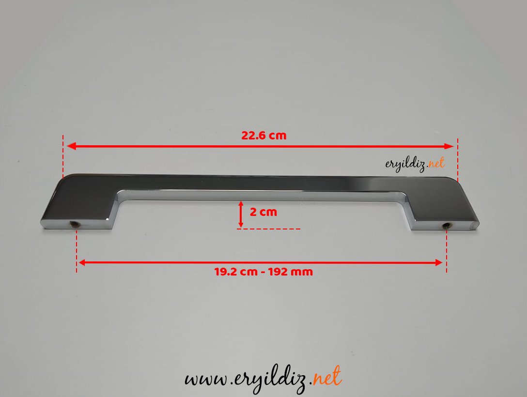System 8847 Mobilya Kulp Krom - 192 mm Eryıldız Hırdavat