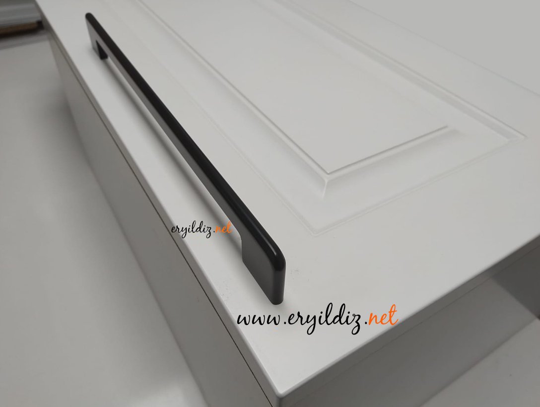 System 8847 Mobilya Kulp Siyah Eryıldız Hırdavat