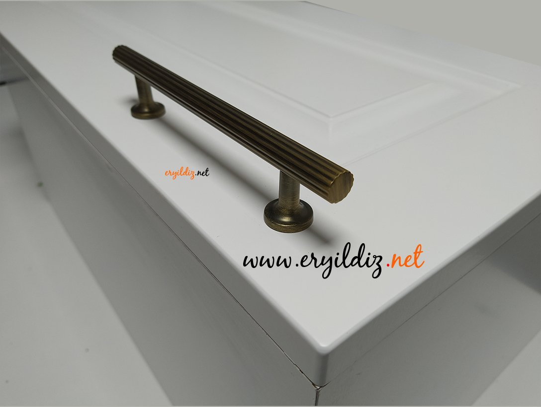 System 8887 Mobilya Kulp Antik Eskitme 128 mm Eryıldız Hırdavat