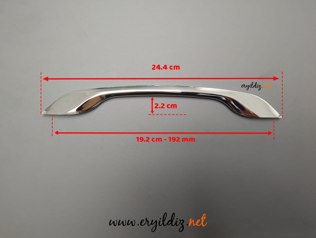 System SP 4155 CR Krom Zamak Mobilya Kulp 192 mm Eryıldız Hırdavat 