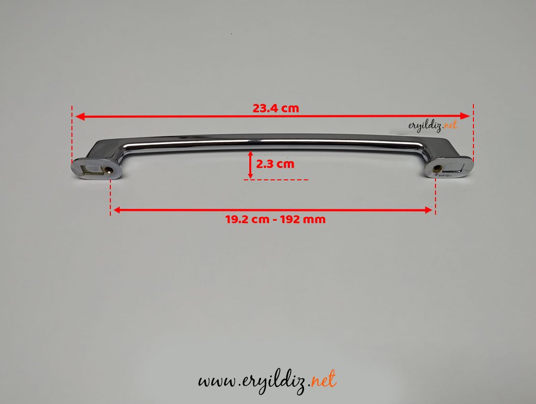 System SP 4245 Mobilya Kulp Krom - 192 mm Eryıldız Hırdavat