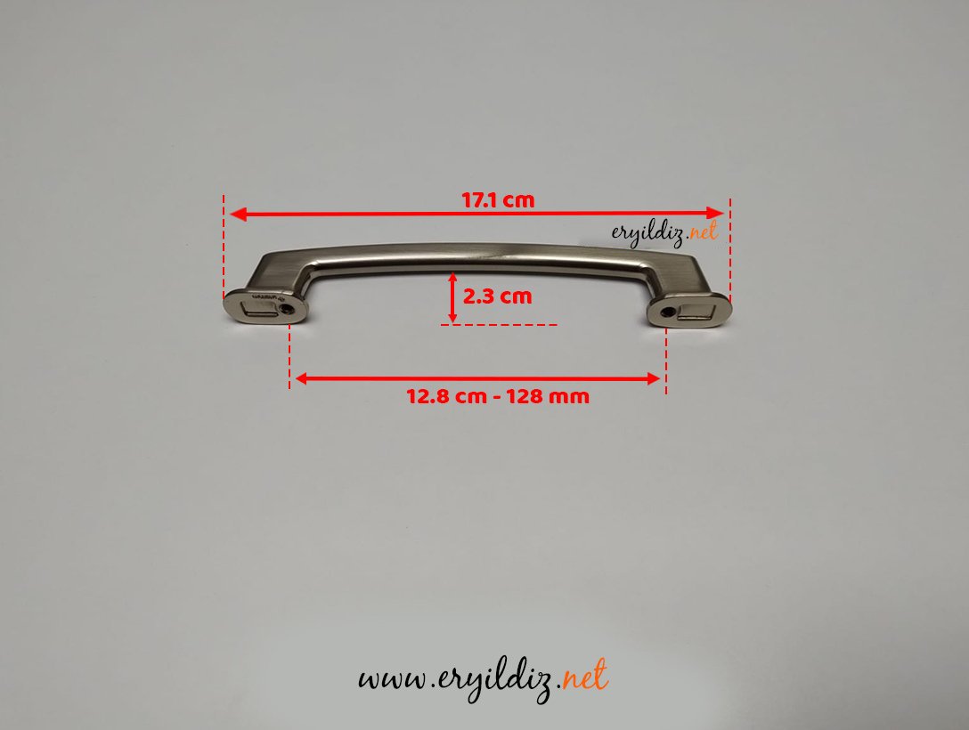 System SP 4245 Mobilya Kulp Nikel - 128 mm Eryıldız Hırdavat