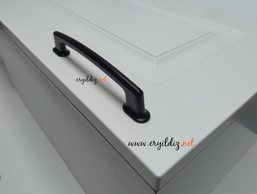 System SP 4245 Mobilya Kulp Siyah Eryıldız Hırdavat