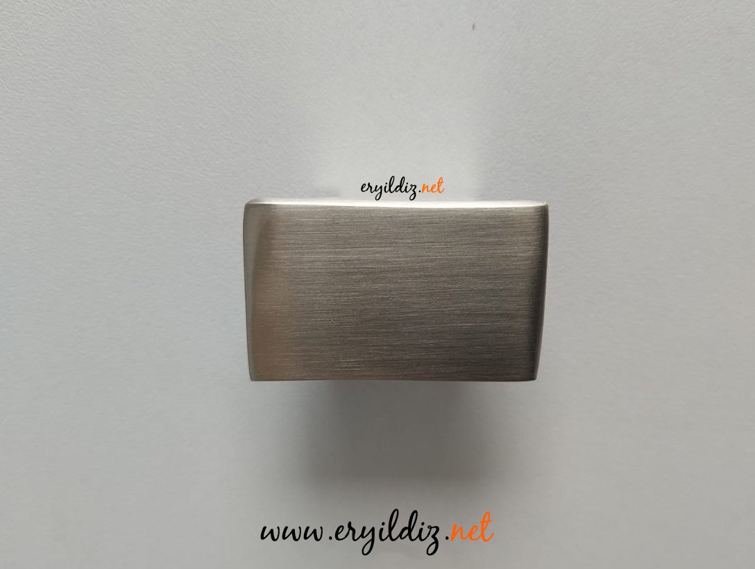 System SY 4335 Düğme Mobilya Kulp 16 mm Nikel Saten Eryıldız Hırdavat