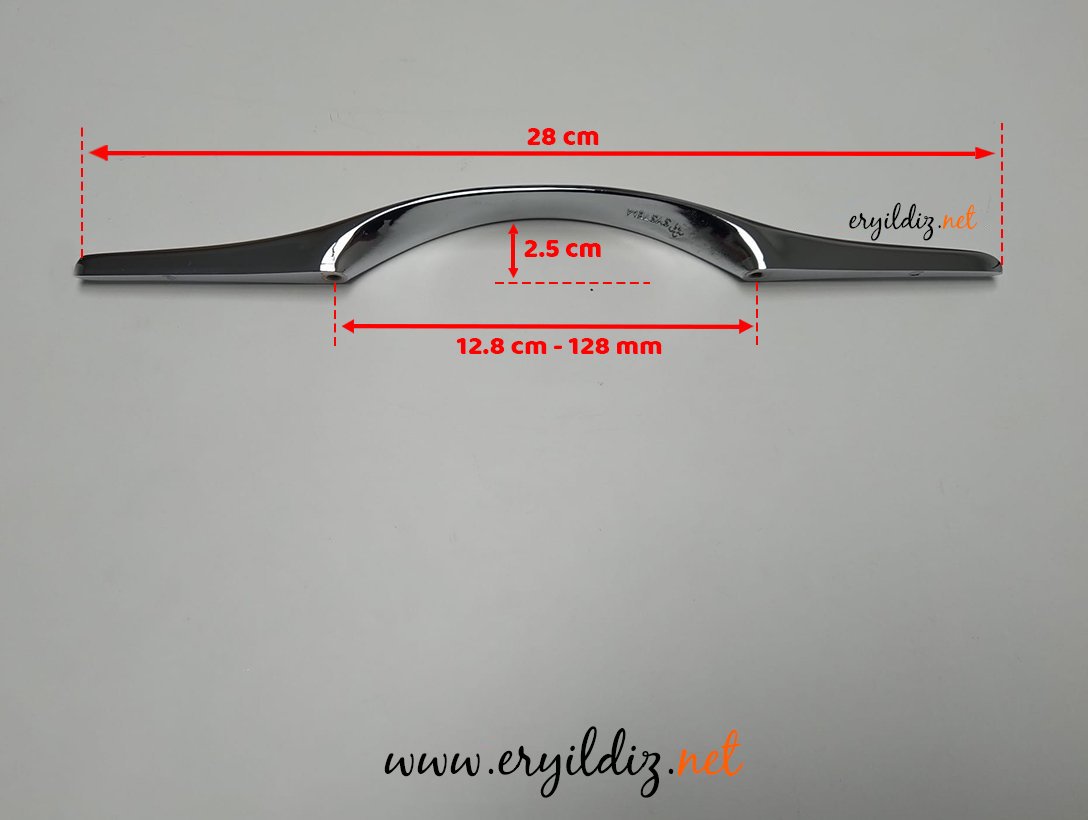 System SY 4550 Mobilya Kulp Krom - 128 mm Eryıldız Hırdavat