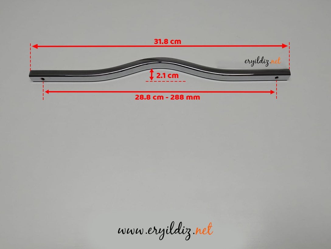 System SY 7115 Taşlı Mobilya Kulp Krom - 288 mm Eryıldız hırdavat
