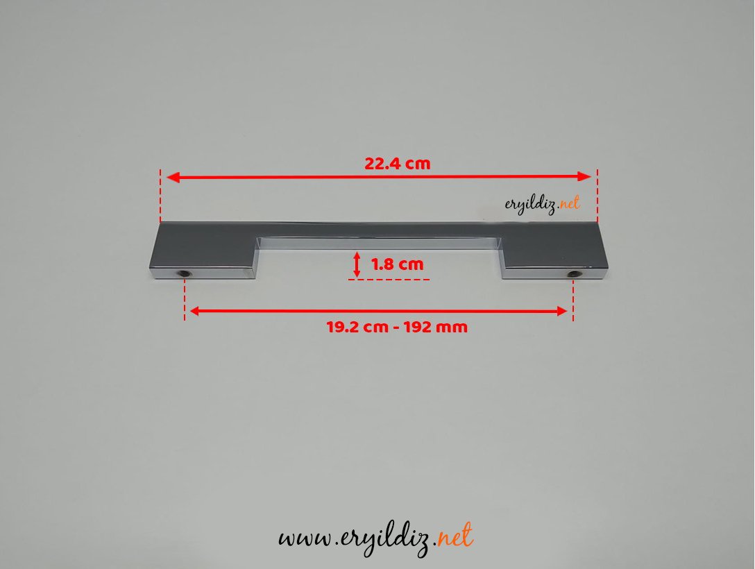 System SY 7327 Mobilya Kulp Krom - 192 mm Eryıldız Hırdavat