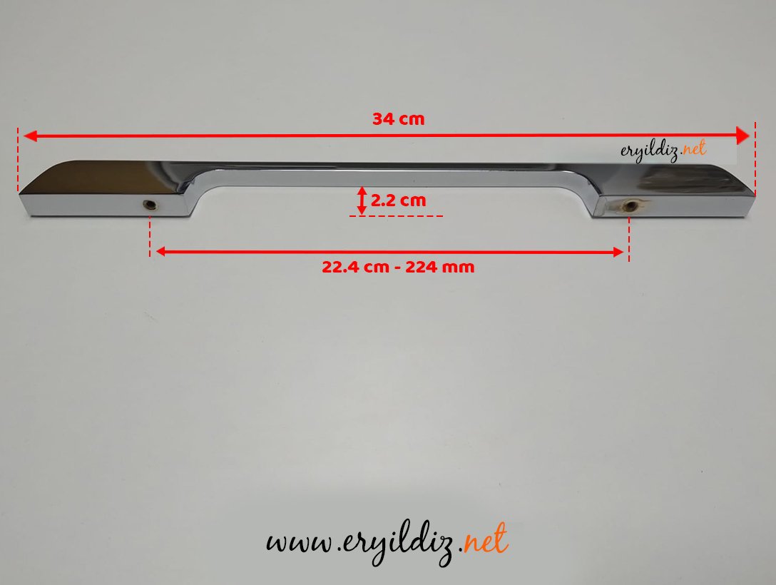 System SY 8520 Mobilya Kulp Krom 224 mm Eryıldız Hırdavat