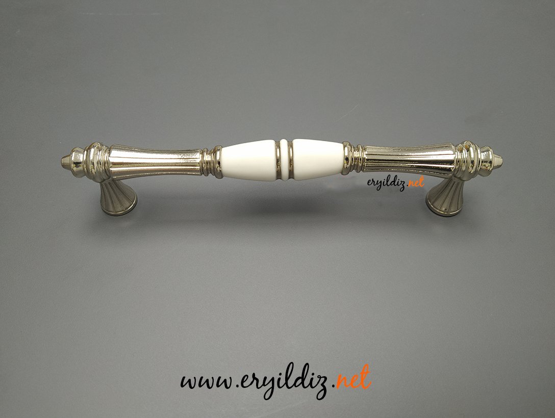 Tomurcuk 2115-51 Platin Porselen Mobilya Kulp Eryıldız Hırdavat