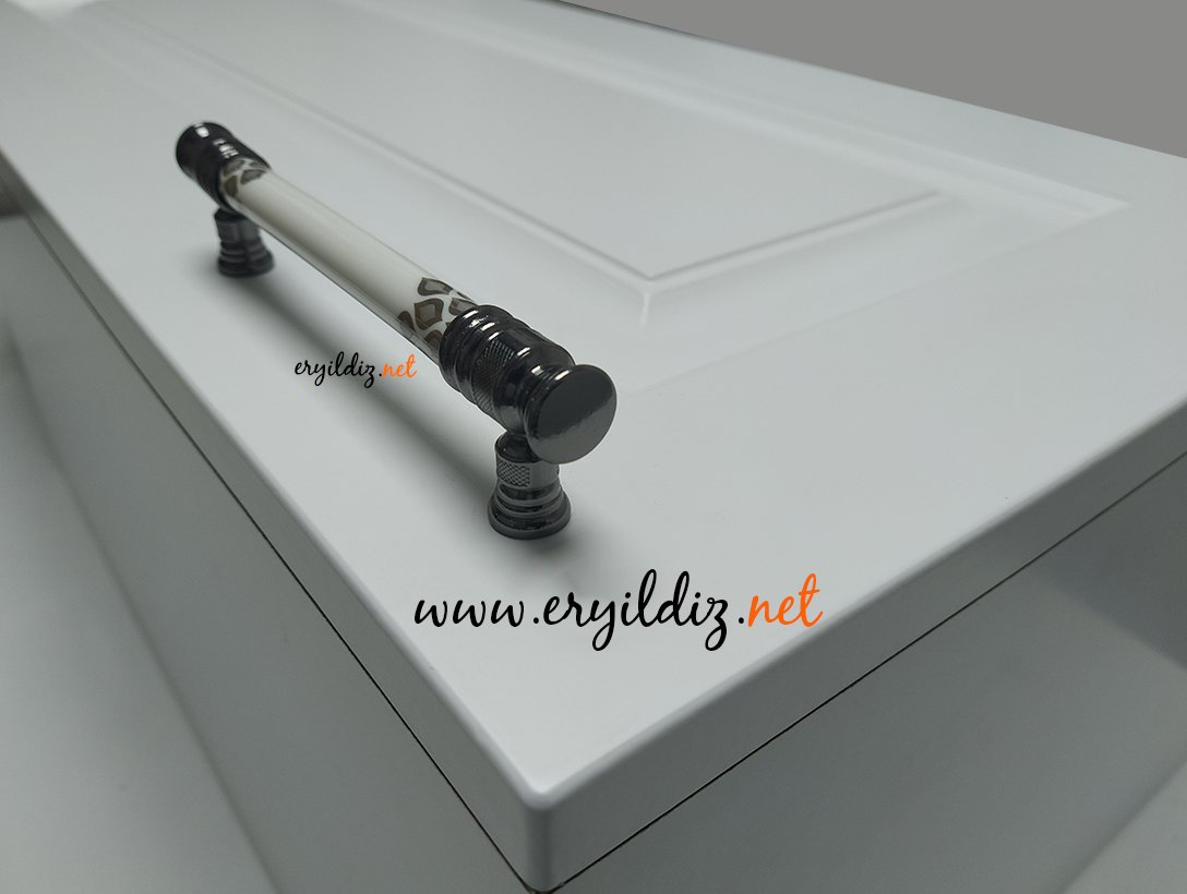 Tomurcuk 2116-70 Füme Porselen Mobilya Kulp Eryıldız Hırdavat