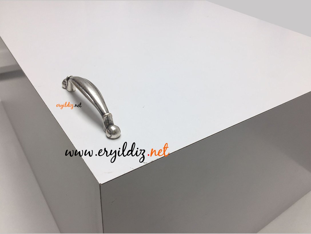 Umut 140 Mobilya Kulp 64 mm Antik Gümüş 1 Eryıldız Hırdavat 