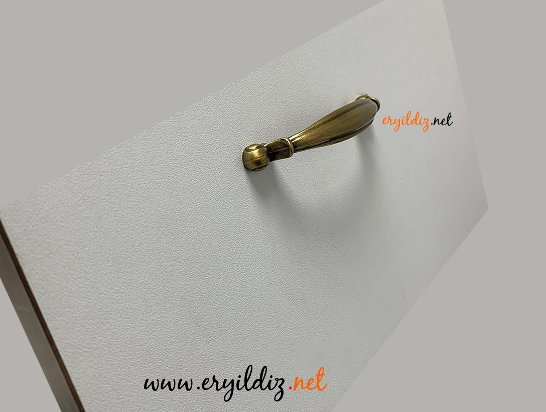Umut 140 Mobilya Kulp 64 mm Antik Eskitme Çekmece Eryıldız Hırdavat