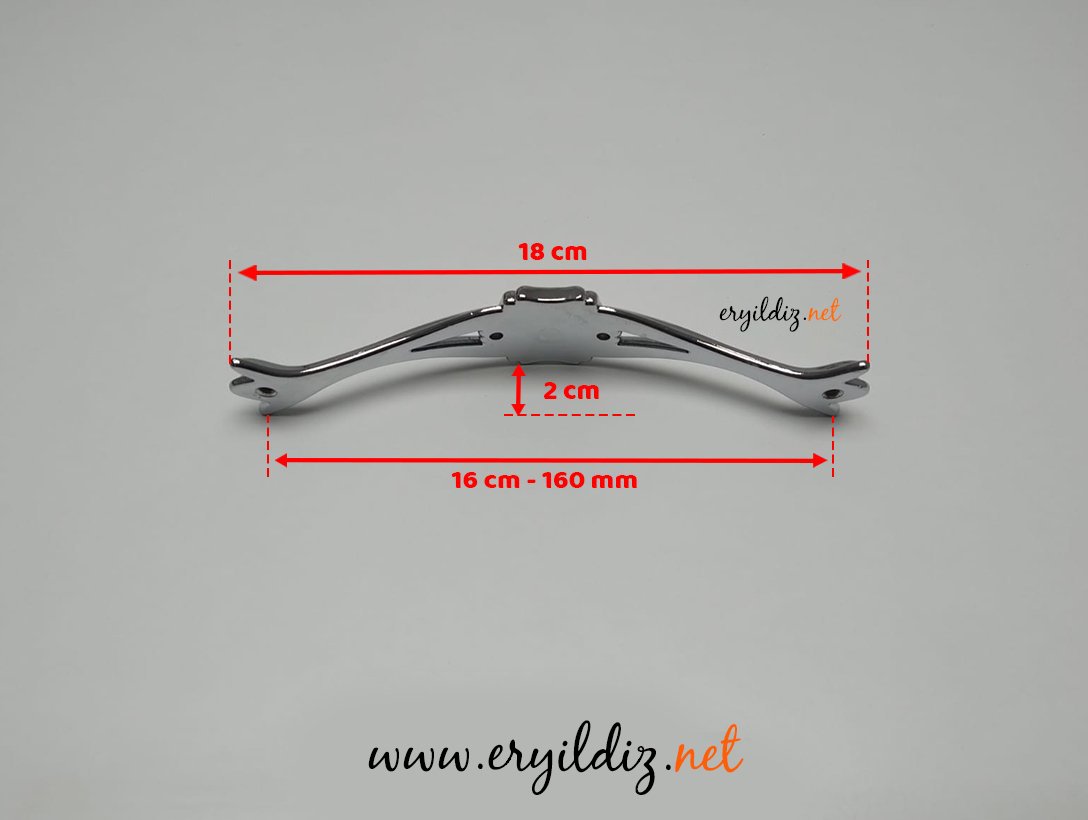 Umut 278 Avangart Mobilya Kulp 160 mm Krom Eryıldız Hırdavat