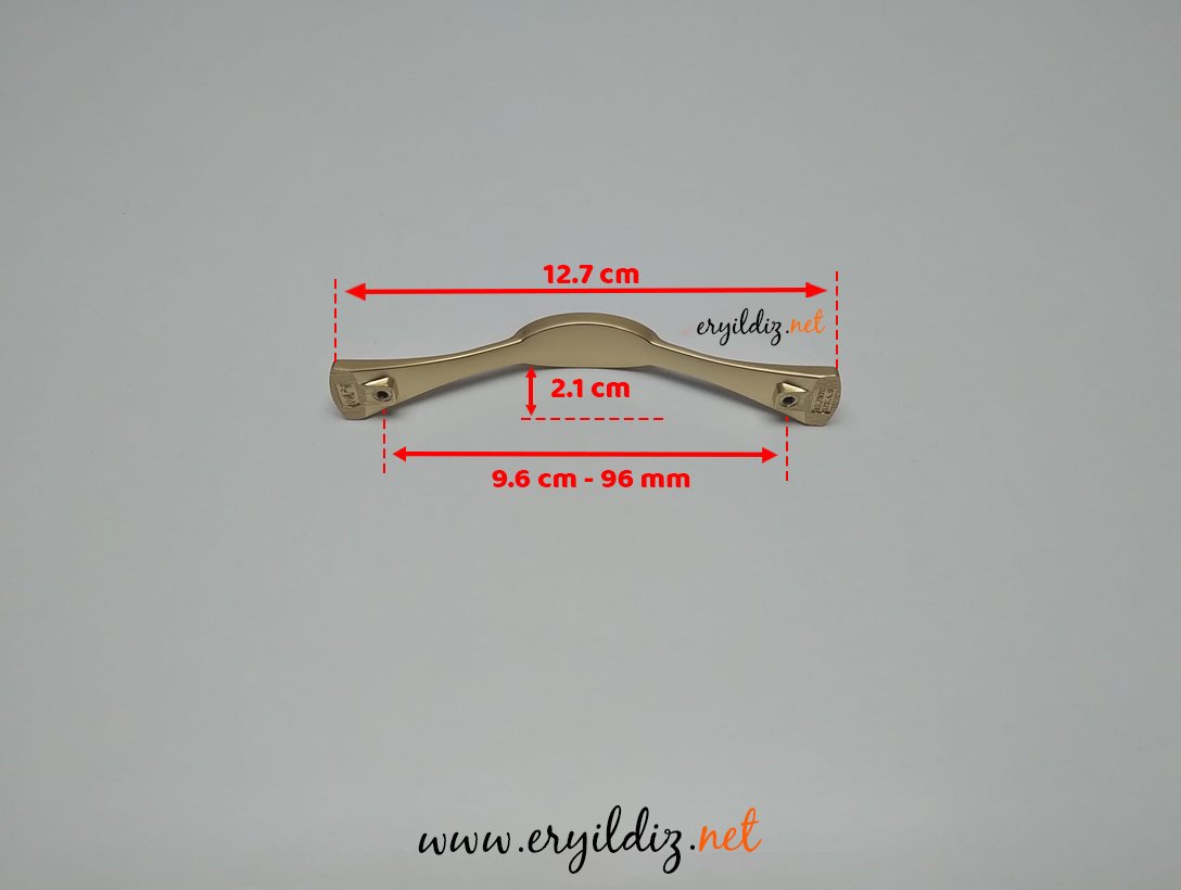 Ventus 1040 Yaldızlı Mobilya Kulp 96 mm Eryıldız Hırdavat
