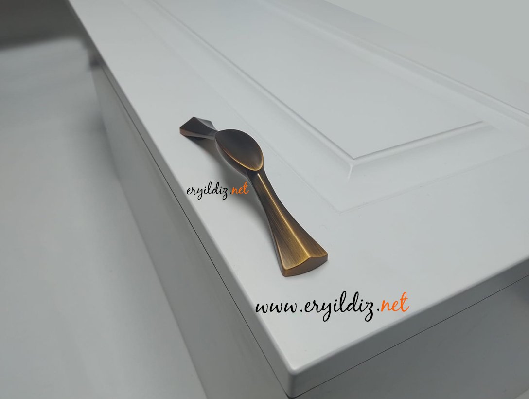 Ventus 1040 Yaldızlı Mobilya Kulp Antik Bakır Eryıldız Hırdavat