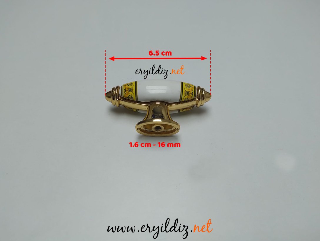 Ventus 2031-00 B03 Mobilya Kulp Altın Düğme 16 mm Eryıldız Hırdavat