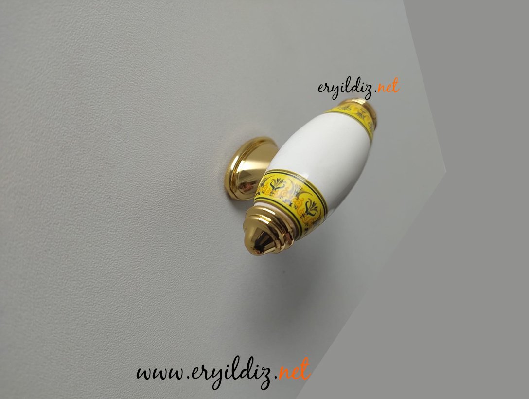 Ventus 2031-00 B03 Mobilya Kulp Altın Düğme 16 mm Eryıldız Hırdavat 