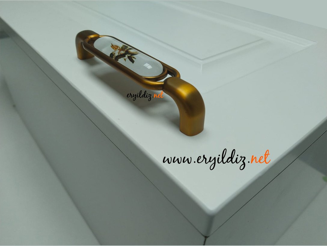 Ventus 2033 Yaldızlı Porselen Mobilya Kulp Antik Bakır  Eryıldız Hırdavat